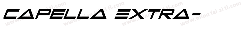 Capella Extra字体转换